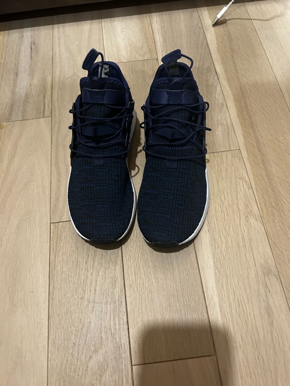 Adidas Navy Knit Athletic Sneakers - Comfortable Everyday Running Shoes